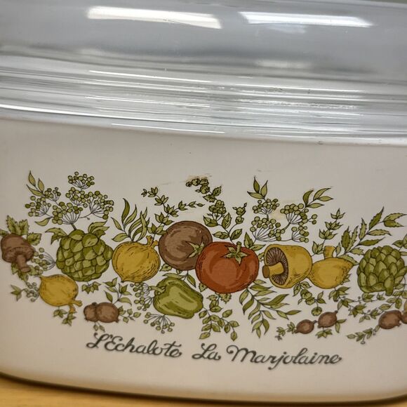 Vintage Corning Ware A-5-B Spice of Life 5L Casserole Dish Pyrex A-12-C Lid - Picture 2 of 14